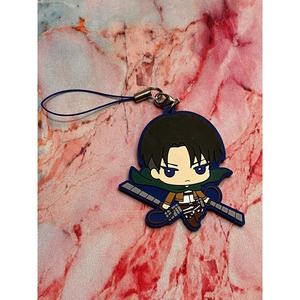 Shingeki no Kyojin Attack on Titan Levi Rubber Strap Keychain